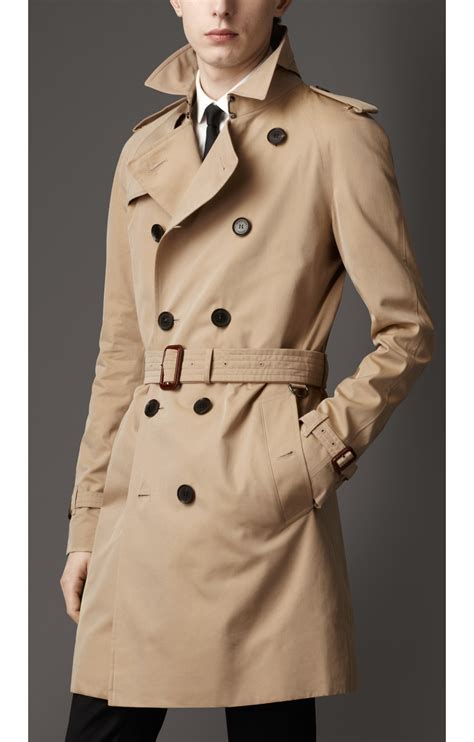 cotton gabardine trench coat burberry